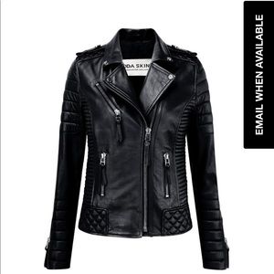 SOLD! Boda Skins Leather Biker Jacket